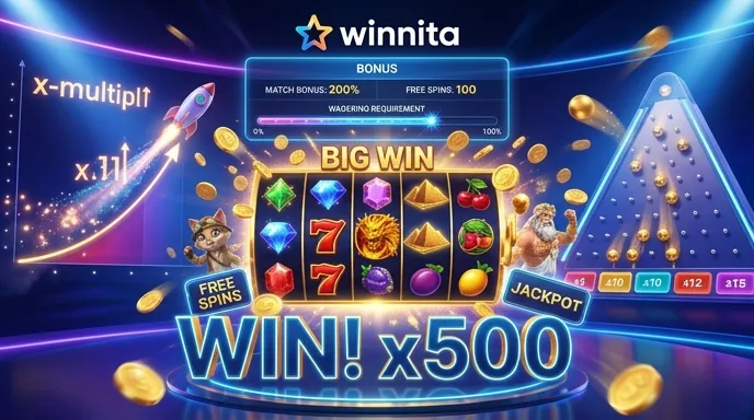 Schermata della pagina bonus di un casinò online con percentuale di match, giri gratis e barra del requisito di puntata