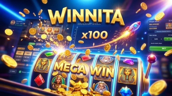 App mobile di Winnita con scorciatoie ai crash game e a Plinko sulla schermata home